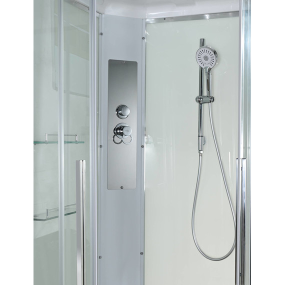 Душевая кабина Avacan 100x80 см K2810, хром/прозрачное (безсиликоновая сборка) - фото 7