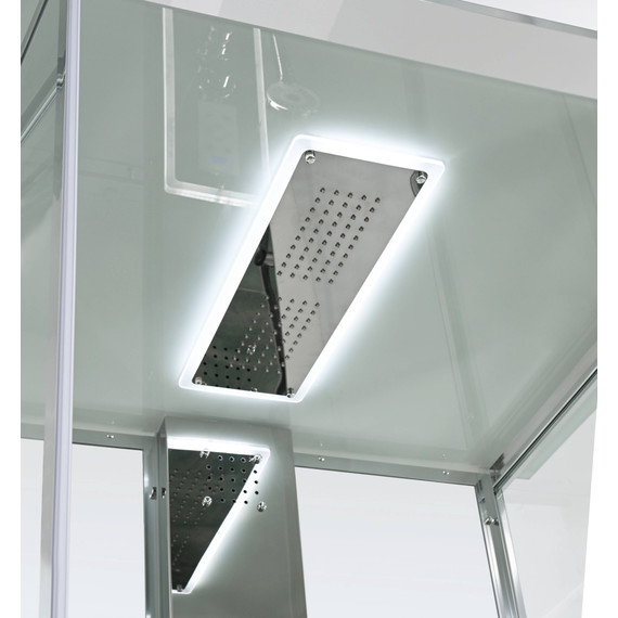 Гидробокс Avacan 100x100 см Z1910LEDMT, хром/прозрачное (безсиликоновая сборка) - фото 7