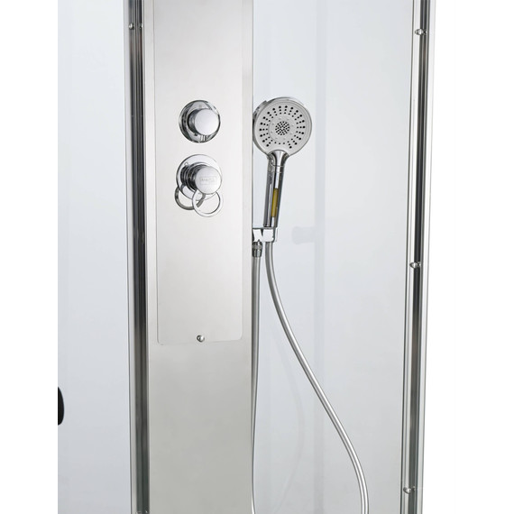 Душевая кабина Avacan 100x100 см Z1910MT, хром/прозрачное (безсиликоновая сборка) - фото 10