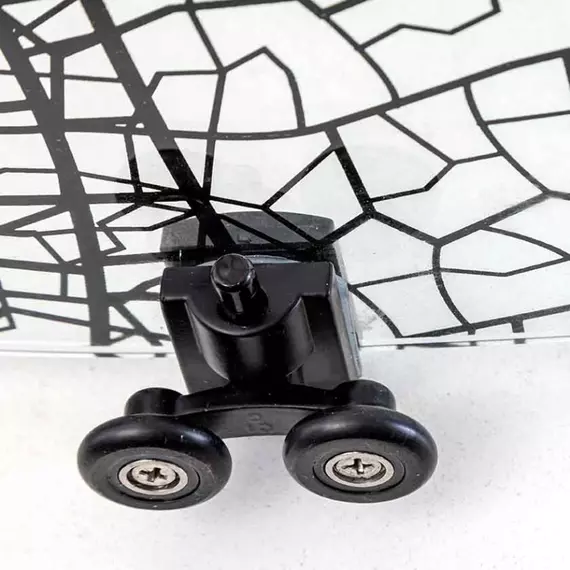 Душевое ограждение Avacan (190-210)х80 см FB2-190-SB80, чёрный/узор - фото 8