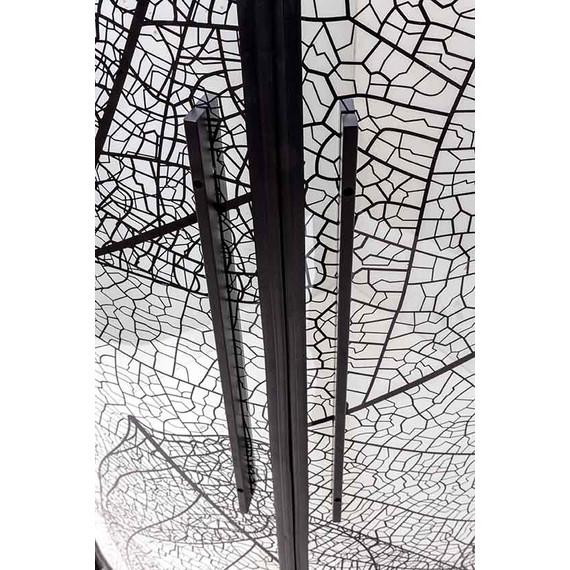 Душевое ограждение Avacan 80х80 см HB80, чёрный/узор - фото 8