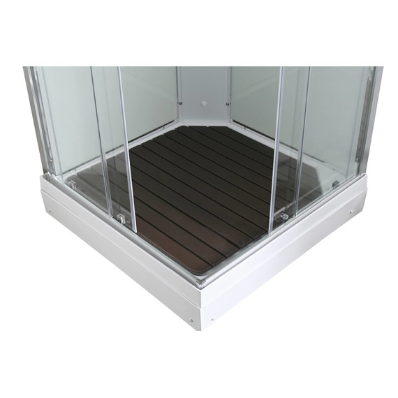 Гидробокс Avacan 90x90 см K2090LED, хром/прозрачное (безсиликоновая сборка) - фото 3