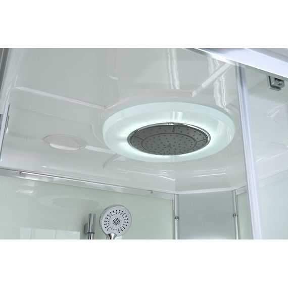 Гидробокс Avacan 100x100 см K2010LED, хром/прозрачное (безсиликоновая сборка) - фото 17