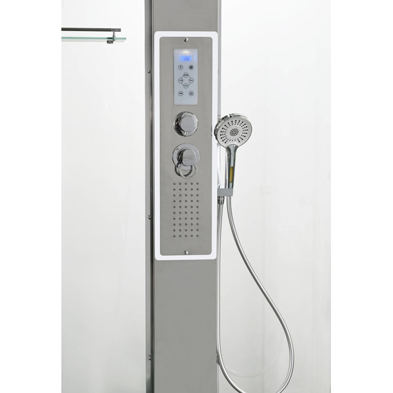 Гидробокс Avacan 100x100 см Z1910LEDMT, хром/прозрачное (безсиликоновая сборка) - фото 10