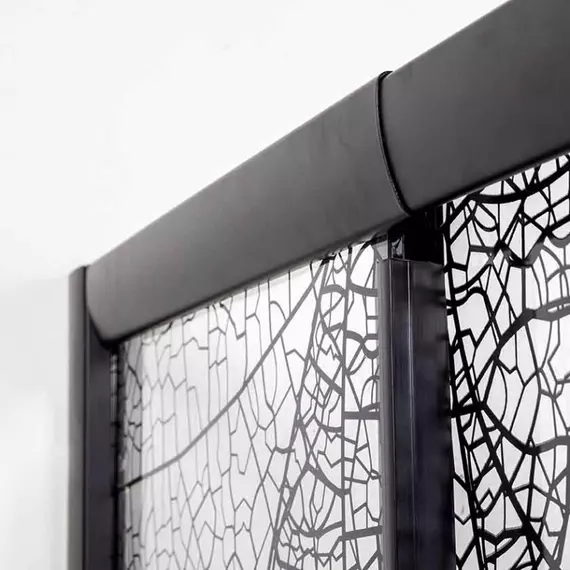 Душевое ограждение Avacan (190-210)х90 см FB2-190-SB90MT, чёрный/матовое - фото 4