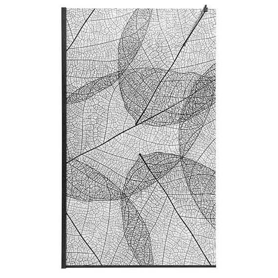 Душевая перегородка Avacan 110 см MB110 стекло (8 мм) с кронштейном в комплекте, чёрный/узор - фото 6