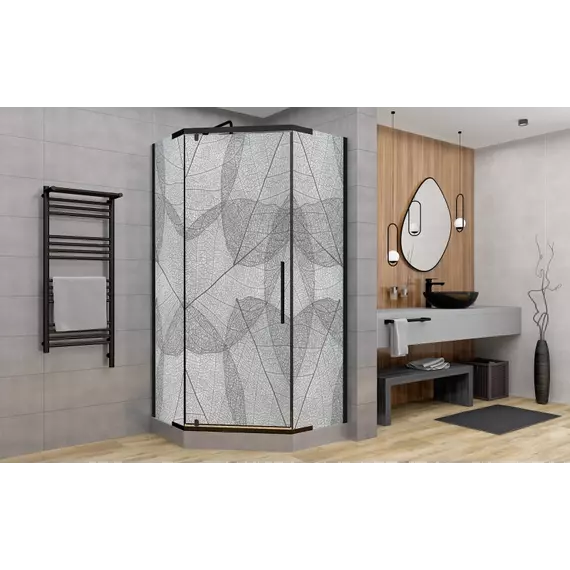 Душевое ограждение Avacan 90х90 см PB90MT, чёрный/матовое - фото 3
