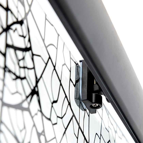 Душевое ограждение Avacan 100х100 см PB100, чёрный/узор - фото 9