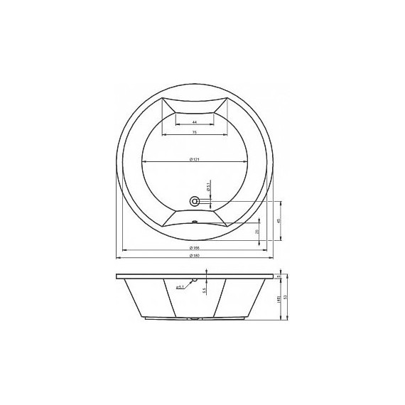 Ванна отдельностоящая Riho COLORADO 180x180 см BB0200500000000 - фото, картинка 4 Ванна отдельностоящая Riho COLORADO 180x180 см BB0200500000000 - фото 4