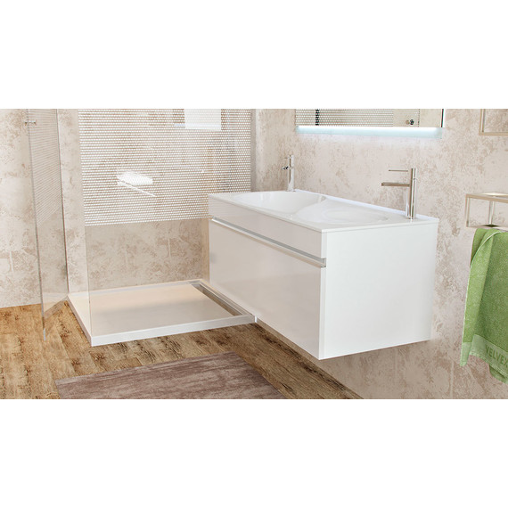 Тумба подвесная с раковиной Velvex Otto 100 см tpOTT.100-21.11, белый - фото 8