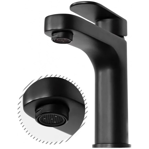 Смеситель для раковины Grocenberg GB1011BL, чёрный матовый - фото 3