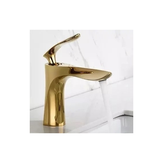 Смеситель для раковины Grocenberg GB2001GO, золото - фото 2