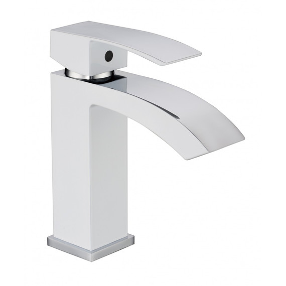 Смеситель для раковины Grocenberg GB2007WC, белый хром - фото 4