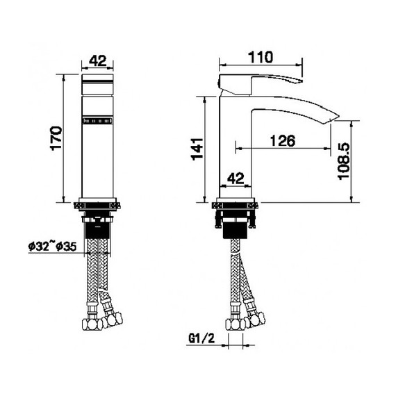 Смеситель для раковины Grocenberg GB2007WC, белый хром - фото 5