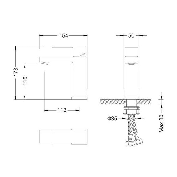 Смеситель для раковины Grocenberg GB2008CR - фото 4