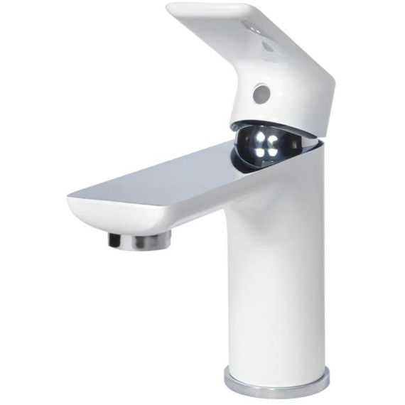 Смеситель для раковины Grocenberg GB2009WC, белый хром - фото 3