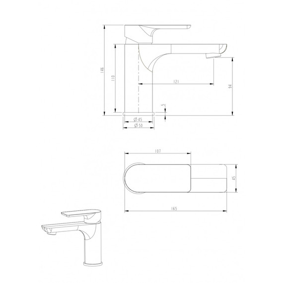 Смеситель для раковины Grocenberg GB2009WC, белый хром - фото 8