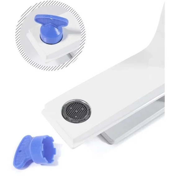 Смеситель для раковины Grocenberg GB2088WC, белый хром - фото 4