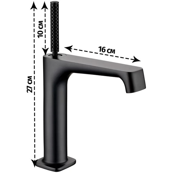 Смеситель для раковины Grocenberg GB2091BL, чёрный матовый - фото 5