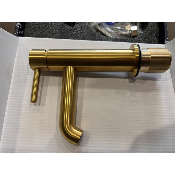 Смеситель для раковины Grocenberg GB2099GL, золотой брашированный - фото 5