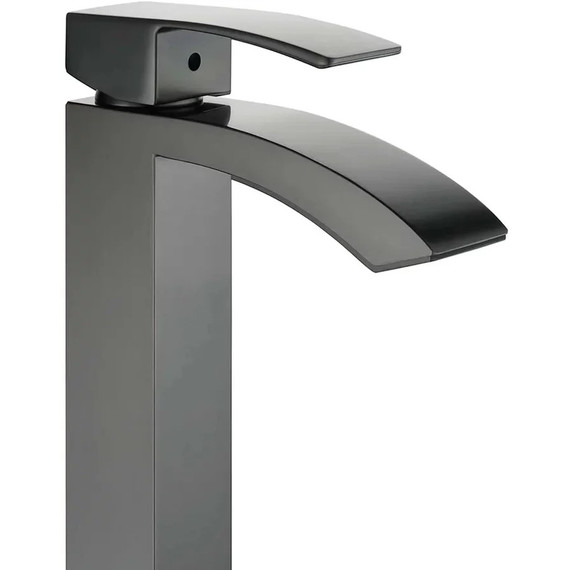 Смеситель для умывальника высокий Grocenberg GB3007BG, графит - фото 3