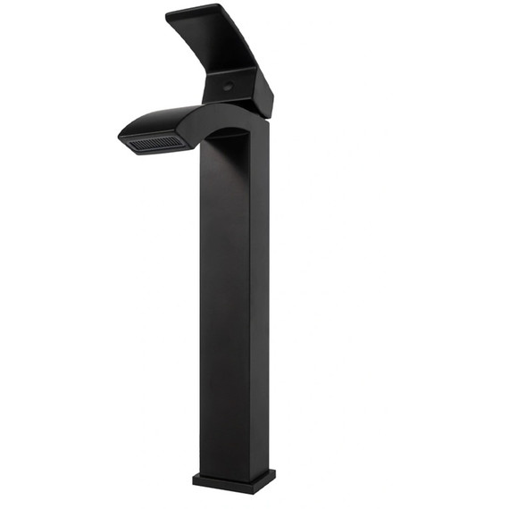 Смеситель для умывальника высокий Grocenberg GB3007BL, чёрный матовый - фото 2