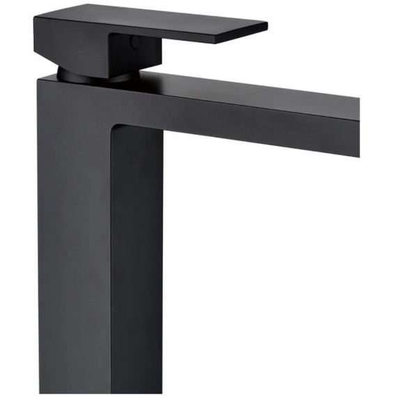 Смеситель для умывальника высокий Grocenberg GB3008BL, чёрный матовый - фото 2