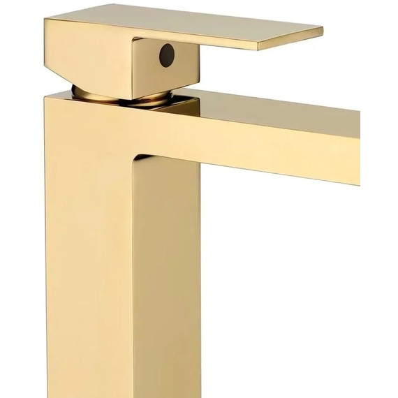 Смеситель для умывальника высокий Grocenberg GB3008GO, золото - фото 2