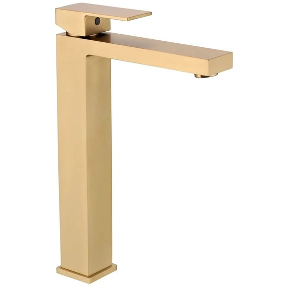 Смеситель для умывальника высокий Grocenberg GB3008MG, матовое золото - фото 4