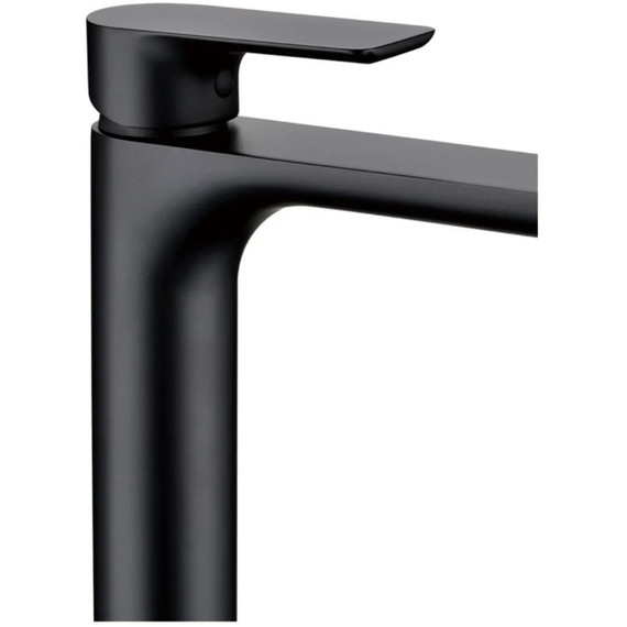 Смеситель для умывальника высокий Grocenberg GB3009BL, чёрный матовый - фото 2