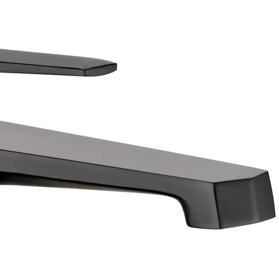 Смеситель для умывальника высокий Grocenberg GB3025BL, чёрный матовый - фото 3