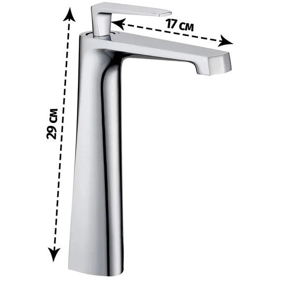 Смеситель для умывальника высокий Grocenberg GB3025CR - фото 4