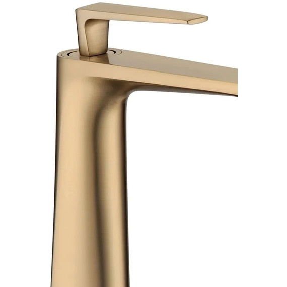 Смеситель для умывальника высокий Grocenberg GB3025MG, матовое золото - фото 2