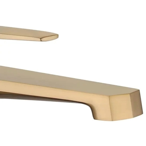 Смеситель для умывальника высокий Grocenberg GB3025MG, матовое золото - фото 3