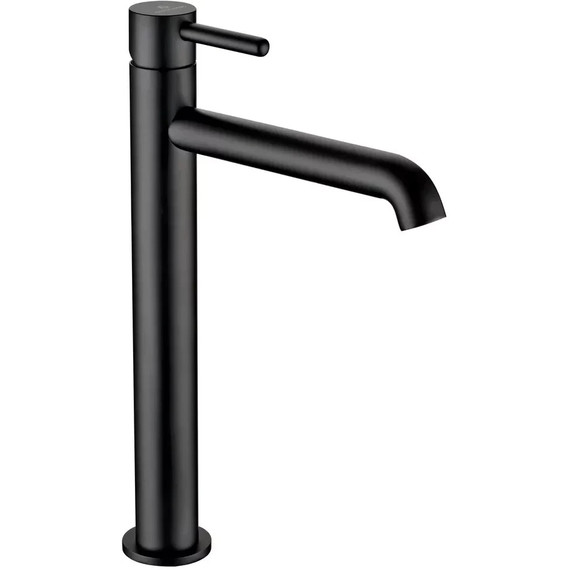 Смеситель для умывальника высокий Grocenberg GB3029BL, чёрный матовый - фото 4