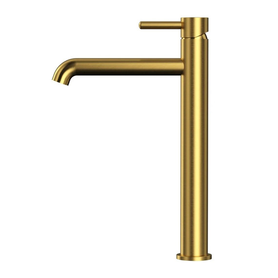 Смеситель для умывальника высокий Grocenberg GB3029GL, золотой брашированный - фото 3