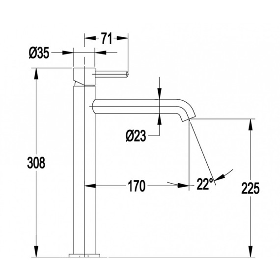 Смеситель для умывальника высокий Grocenberg GB3029GL, золотой брашированный - фото 4
