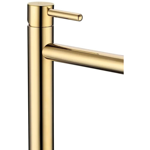 Смеситель для умывальника высокий Grocenberg GB3029GO, золото - фото 3