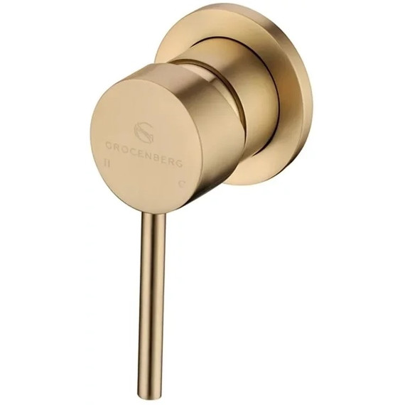 Смеситель для раковины настенный Grocenberg GB511MG (со скрытой частью) матовое золото - фото 3