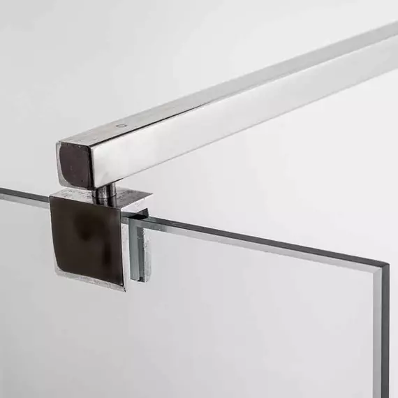 Душевая перегородка Avacan 110 см LC110MT стекло (8 мм) с кронштейном в комплекте, хром/матовое - фото 6