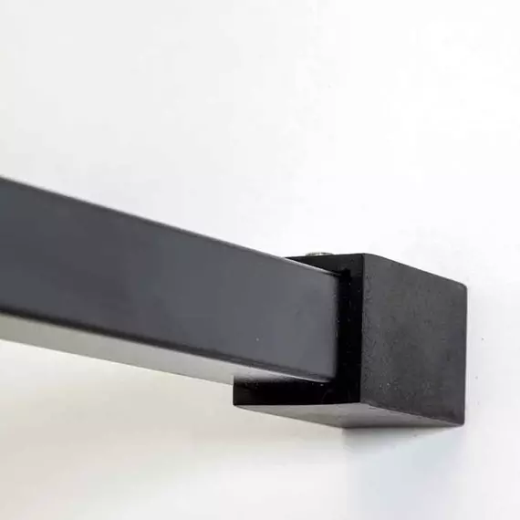 Душевая перегородка Avacan 120 см MB120MT стекло (8 мм) с кронштейном в комплекте, чёрный/матовое - фото 6