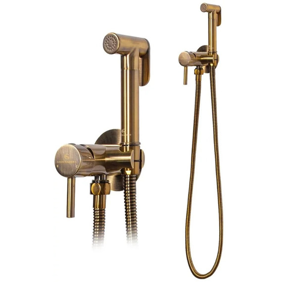 Набор для гигиенического душа Grocenberg GB001BR (со скрытой частью) бронза - фото 3