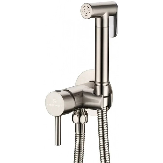 Набор для гигиенического душа Grocenberg GB001NK (со скрытой частью) никель - фото 2