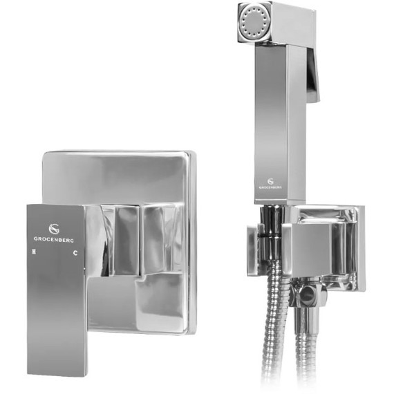 Набор для гигиенического душа Grocenberg GB1001CR (со скрытой частью) - фото 2