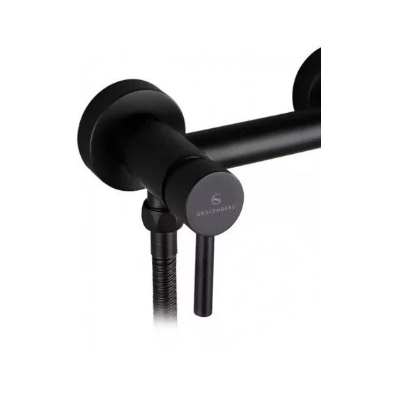 Набор для гигиенического душа Grocenberg GB103N-BL, чёрный матовый - фото 3