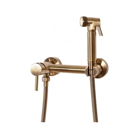 Набор для гигиенического душа Grocenberg GB103N-BR, бронза - фото 4