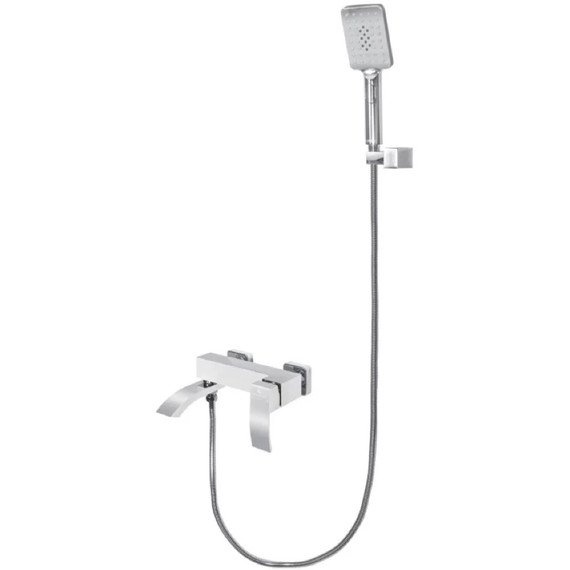 Смеситель для ванны Grocenberg GB8007WC, белый хром - фото 