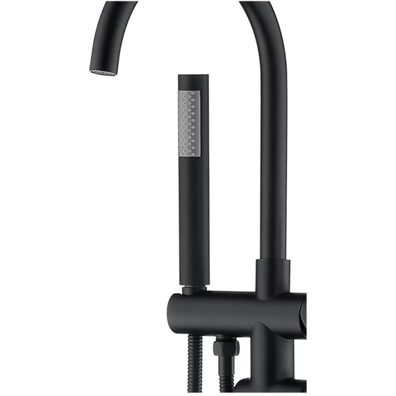 Смеситель для ванны Grocenberg GB900BL, чёрный матовый - фото 2