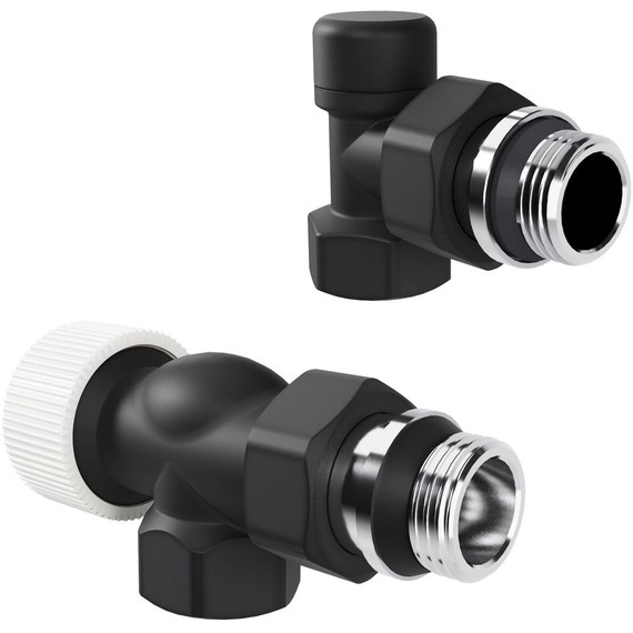 Вентиль термостатический осевой Royal Thermo Design 1/2"М30х1,5 RATVDO11212BL, чёрный - фото 