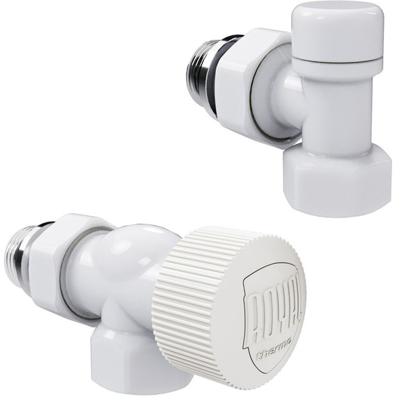 Вентиль термостатический осевой Royal Thermo 1/2"М30х1,5 RATVDO11212WH, белый - фото 2
